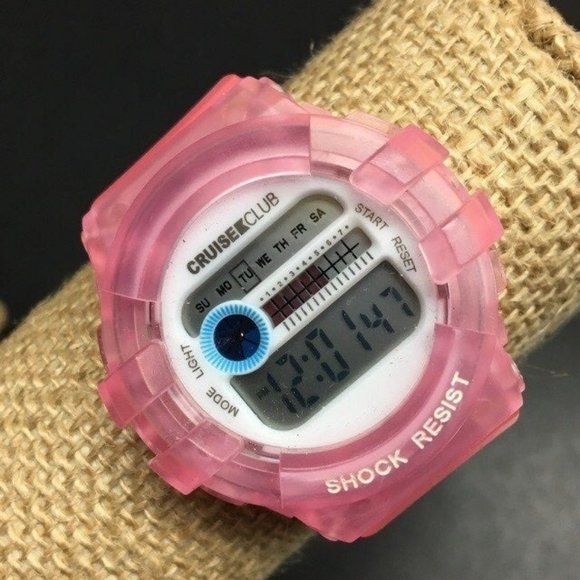 Cruise Club Watch Pink Silicone Shock Resistant - Picture 1 of 4